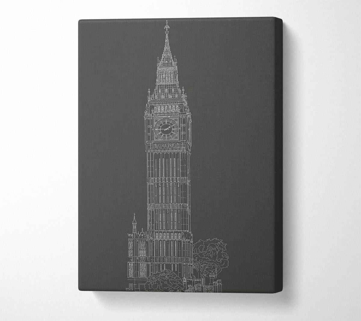 Big Ben Sketch 2 Canvas Wall Art