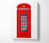 Red Phone Box Canvas Wall Art