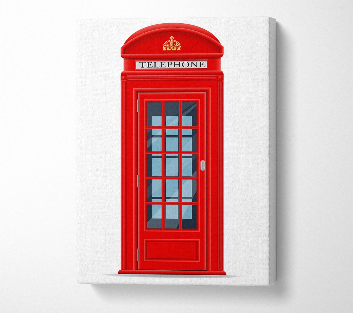 Red Phone Box Canvas Wall Art