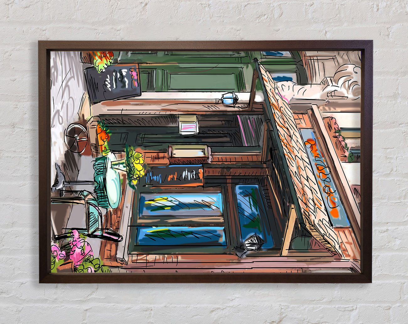 City Streets 3 Framed Wall Art