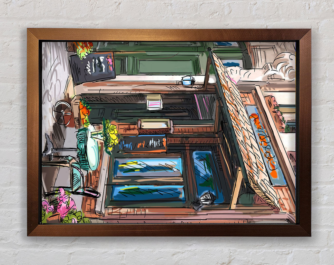 City Streets 3 Framed Wall Art