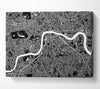 The Map Of London Thames 5 Canvas Wall Art