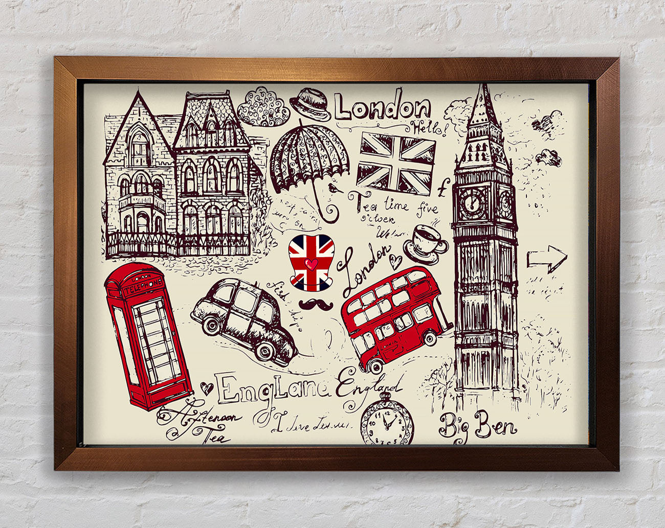 Attractions Of The City 5 Framed Wall Art