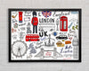 All The Things To Love In The City 1 Framed Wall Art