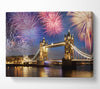 Fireworks Over Tower Bridge Canvas Wall Art