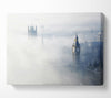Mist Through The City Canvas Wall Art