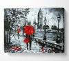 Lovers In The City Canvas Wall Art