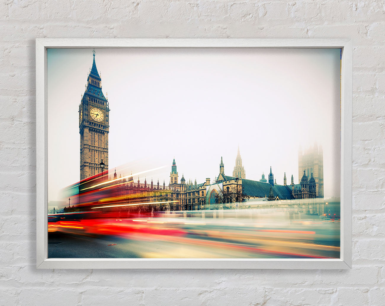 Big Ben Red Bus Bl Framed Wall Art