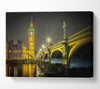 Golden Glow Of Big Ben Canvas Wall Art