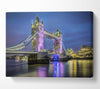 Tower Bridge Pink Glow Canvas Wall Art