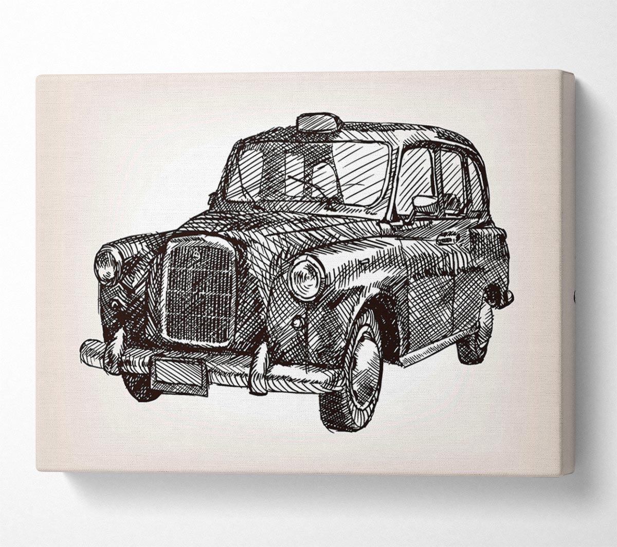 Iconic Black Cab Canvas Wall Art