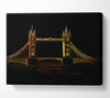 Tower Bridge Glow Canvas Wall Art
