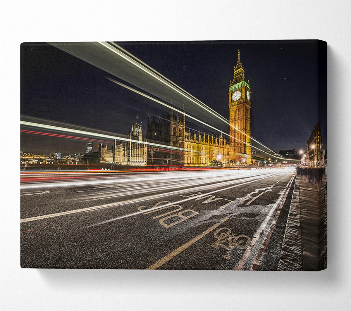 Big Ben Speed Of Li Canvas Wall Art