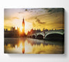 Sunset Through Big Ben Canvas Wall Art