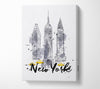 Outline Of NYC Canvas Wall Art