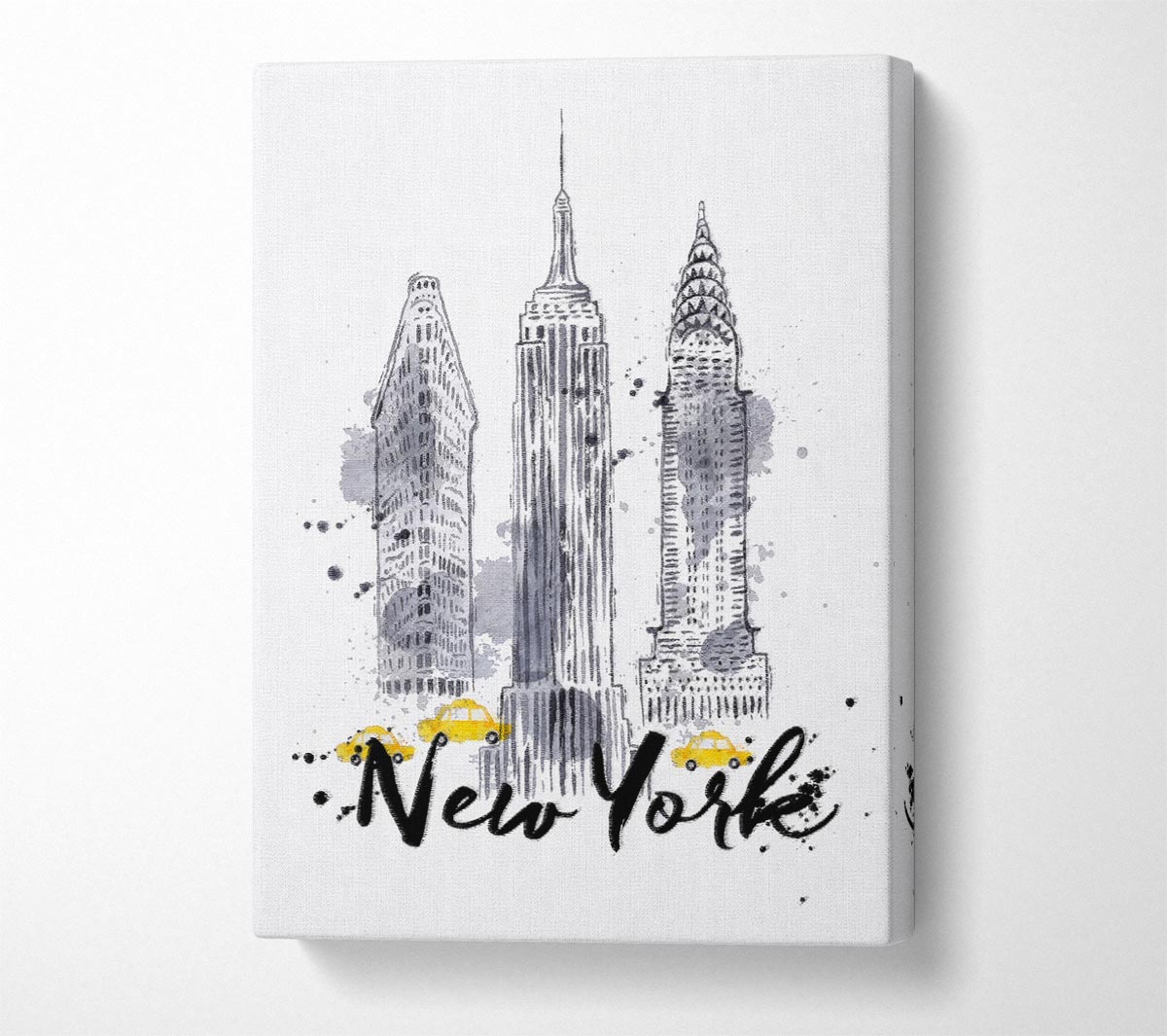 Outline Of NYC Canvas Wall Art
