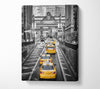 Yellow Cab Line Up Canvas Wall Art