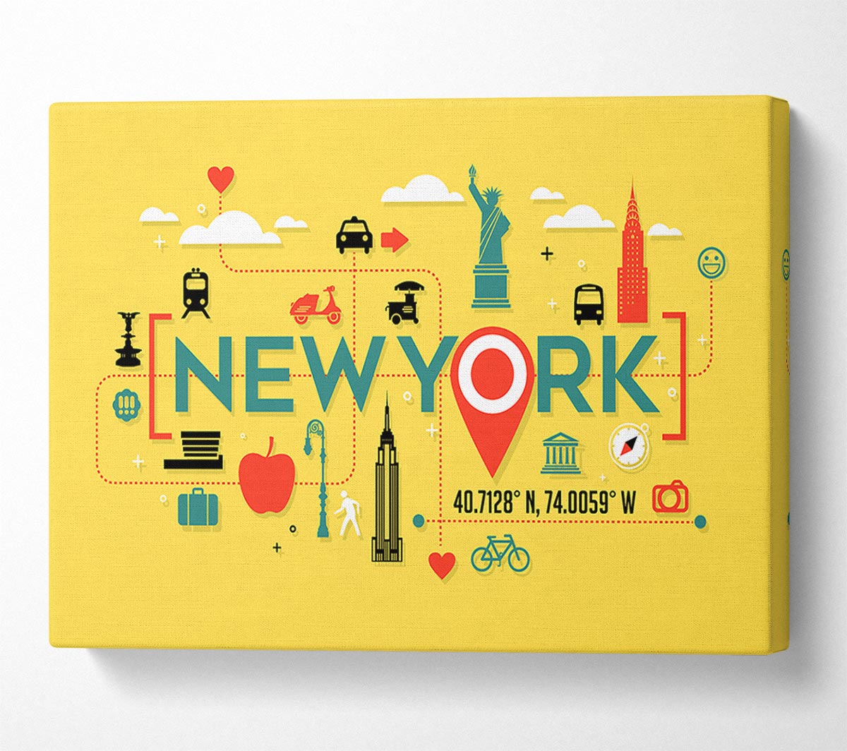 The Route In NYC Canvas Wall Art