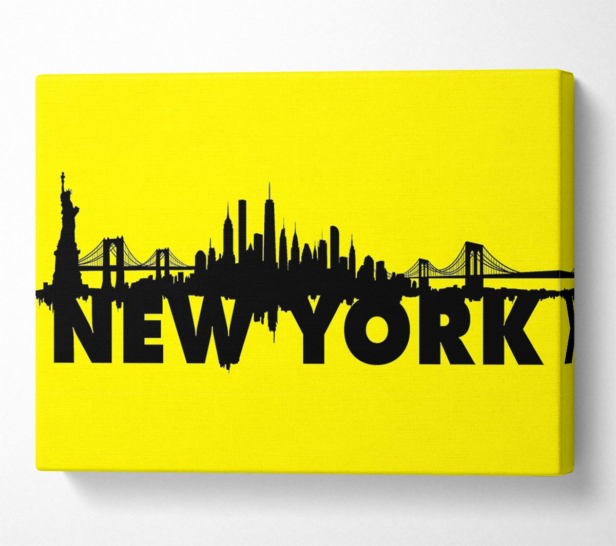 Yellow NYC Canvas Wall Art