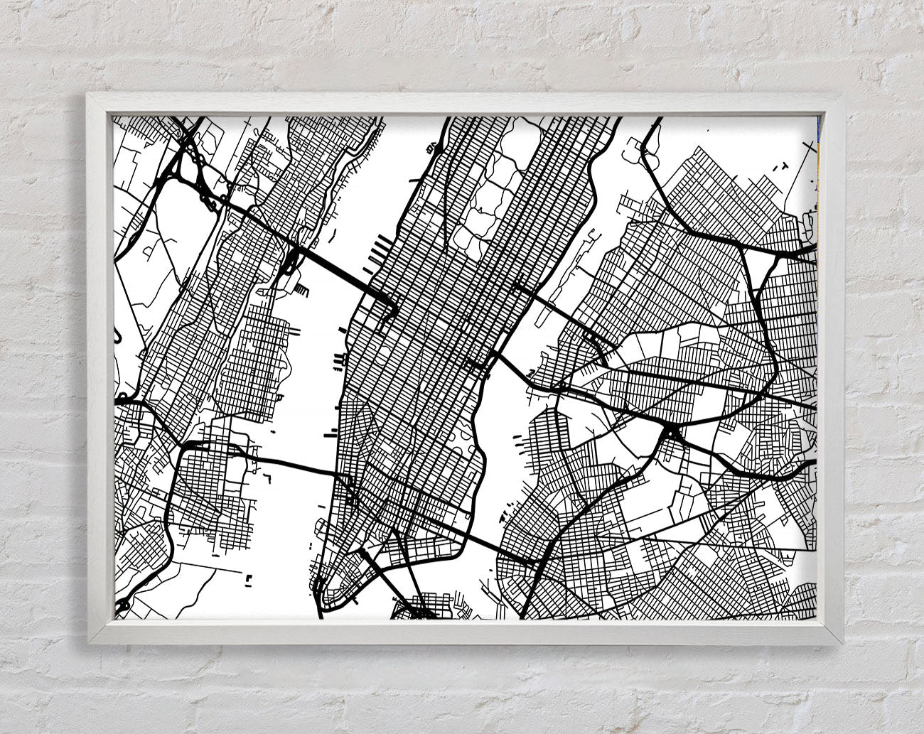 City Map Framed Wall Art
