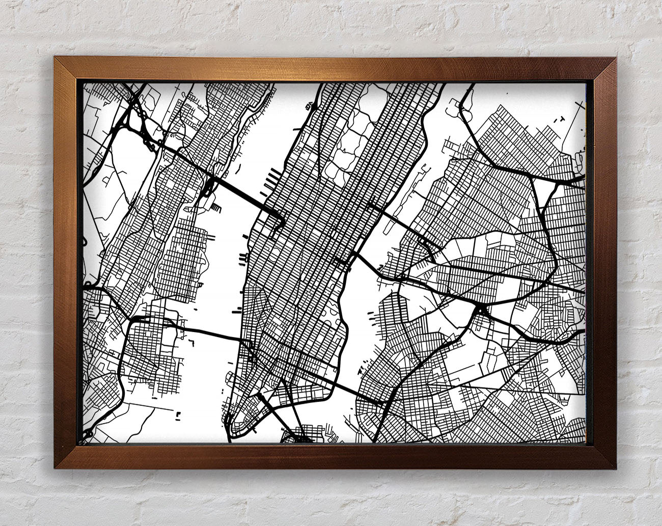 City Map Framed Wall Art