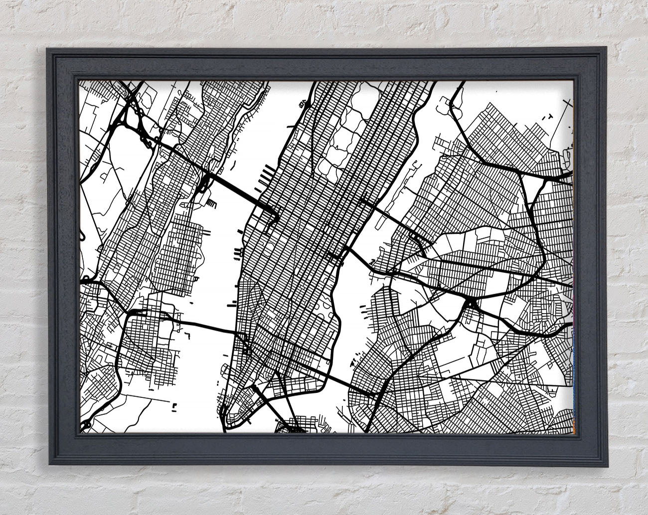 City Map Framed Wall Art
