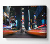 Times Square Yellow Cab Blur Canvas Wall Art