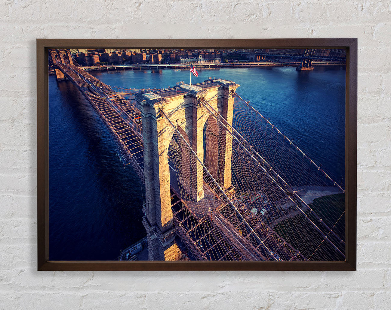 Brooklyn Bridge Above Framed Wall Art