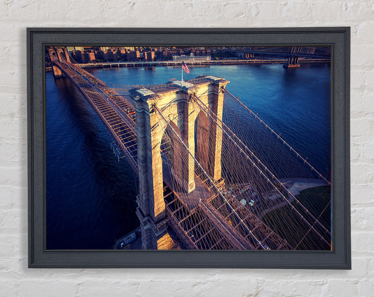 Brooklyn Bridge Above Framed Wall Art