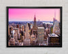City In Pink Framed Wall Art