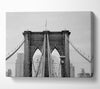 Structure Of Brooklyn Bridge 2 Canvas Wall Art