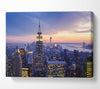 Twinkling Lights Of The Big Apple Canvas Wall Art