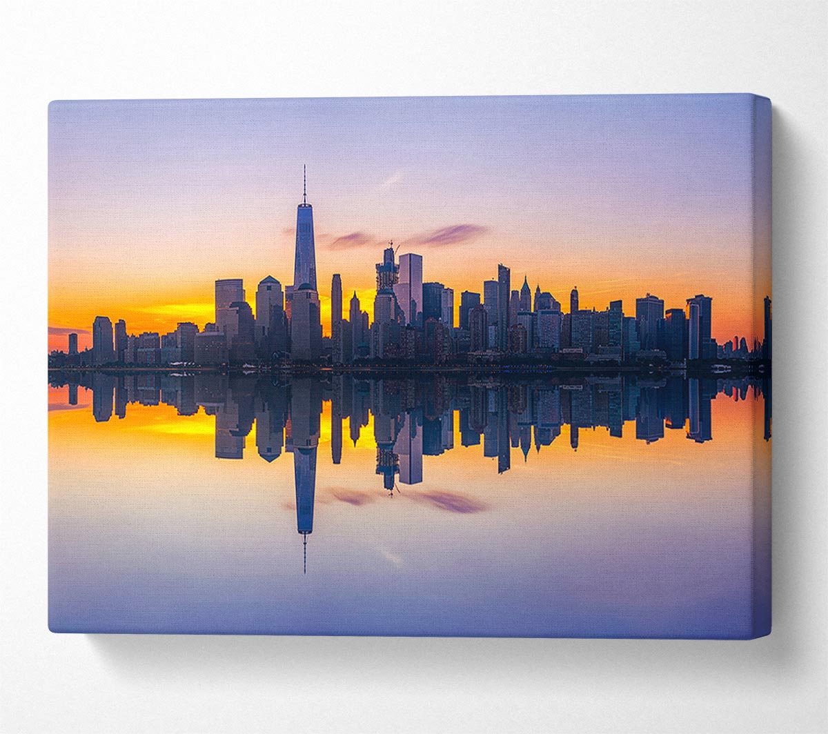 Perfect Sunset Reflections Canvas Wall Art