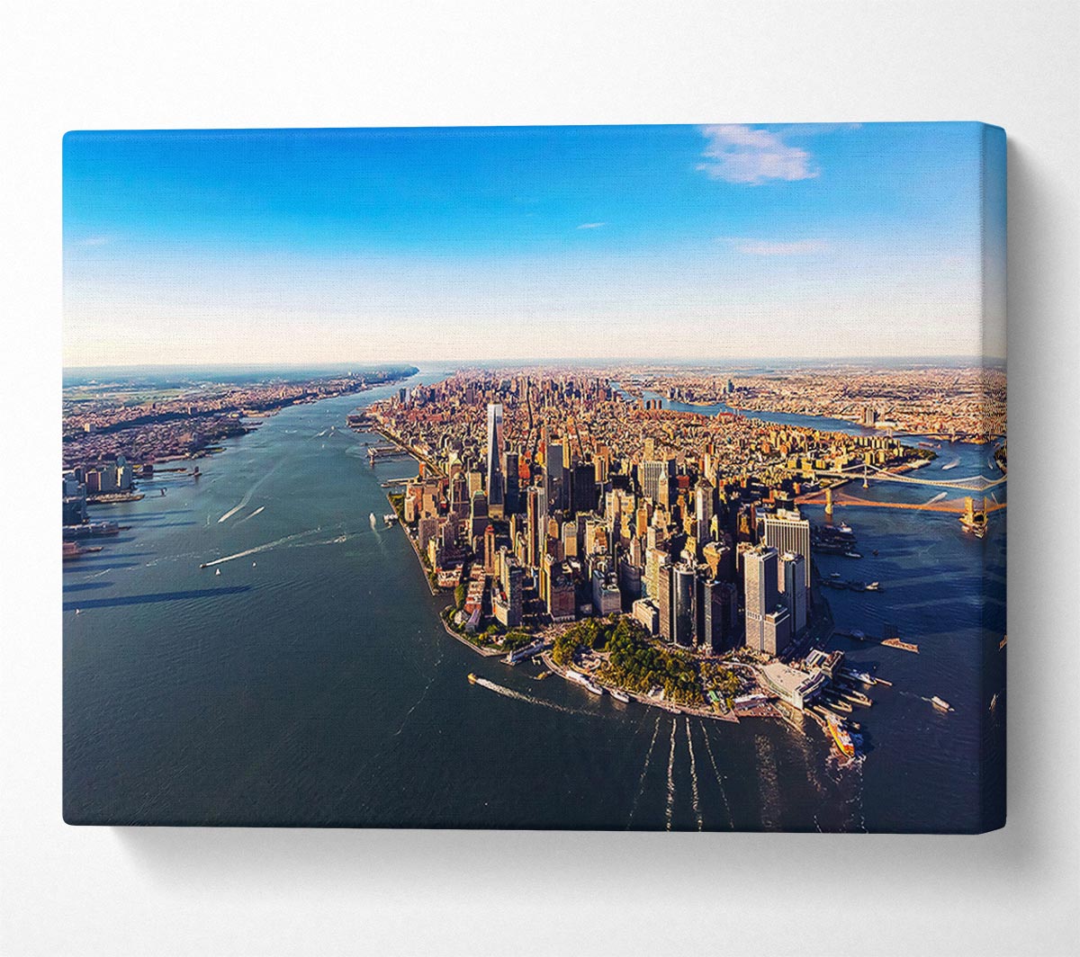 The Harbour Around NYC Canvas Wall Art