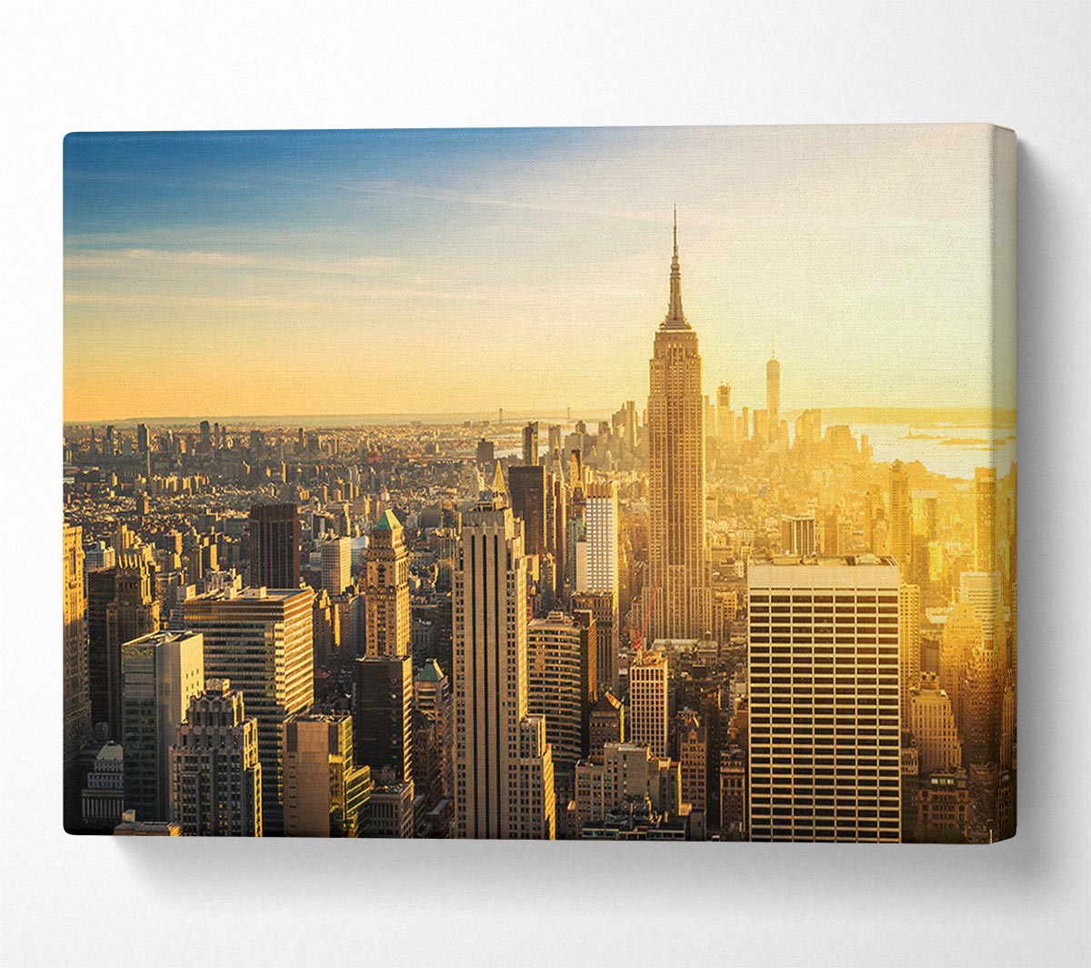Beautiful Yellow Sunrise Canvas Wall Art