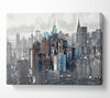 Outline Of The City 11 Canvas Wall Art