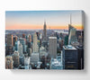 East River Through The Big City Canvas Wall Art