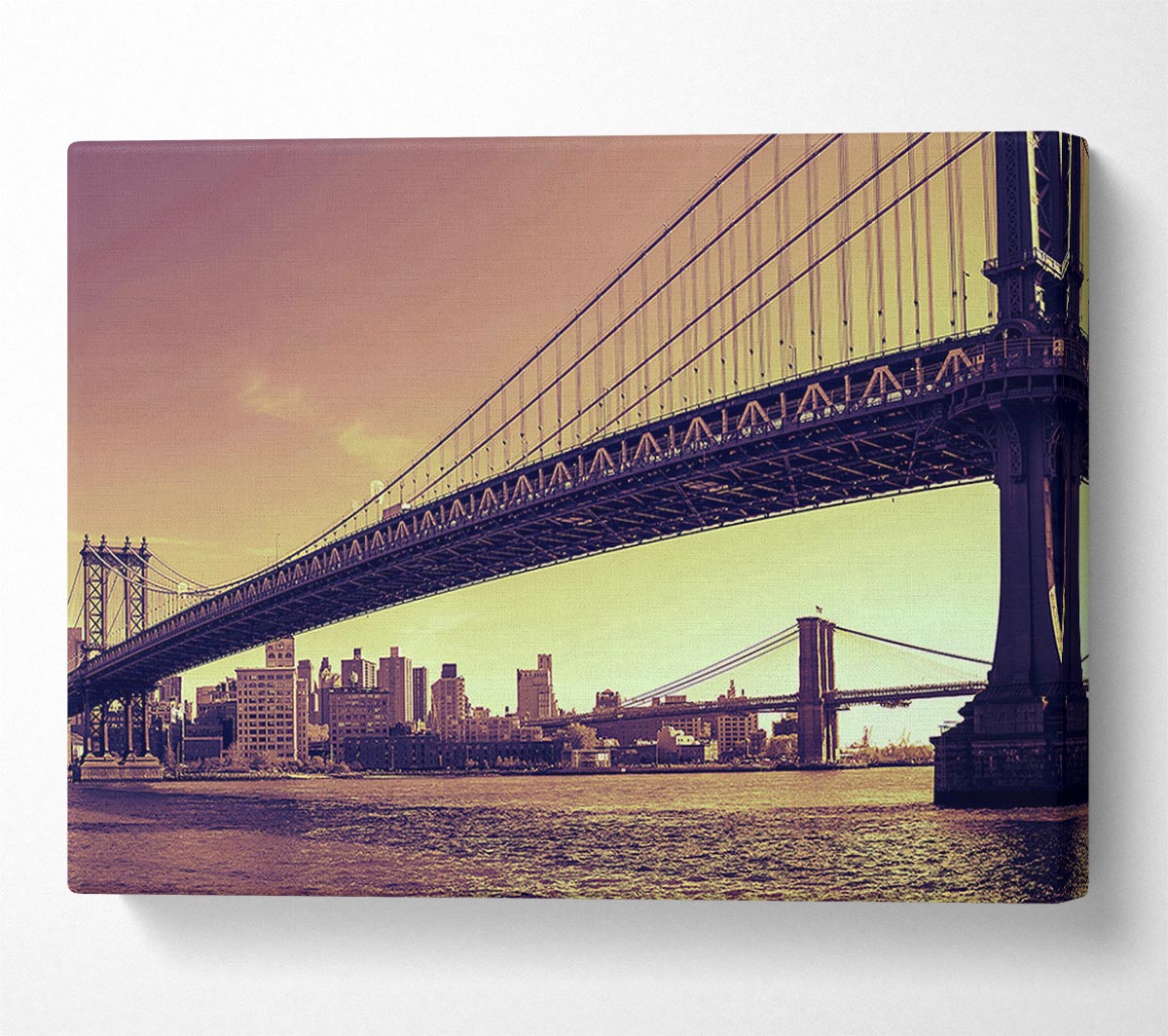Bridges Of NYC Canvas Wall Art