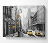 Yellow Cabs In The Streets Of NYC Canvas Wall Art