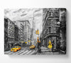 Romantic Walk In The Big Yellow City Canvas Wall Art