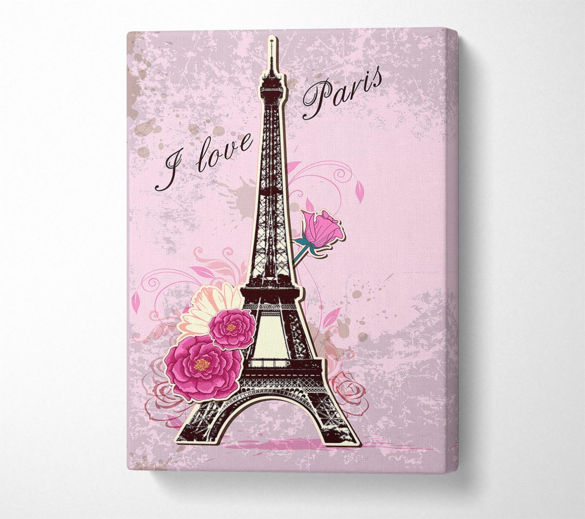 Eiffel Tower Love 1 Canvas Wall Art