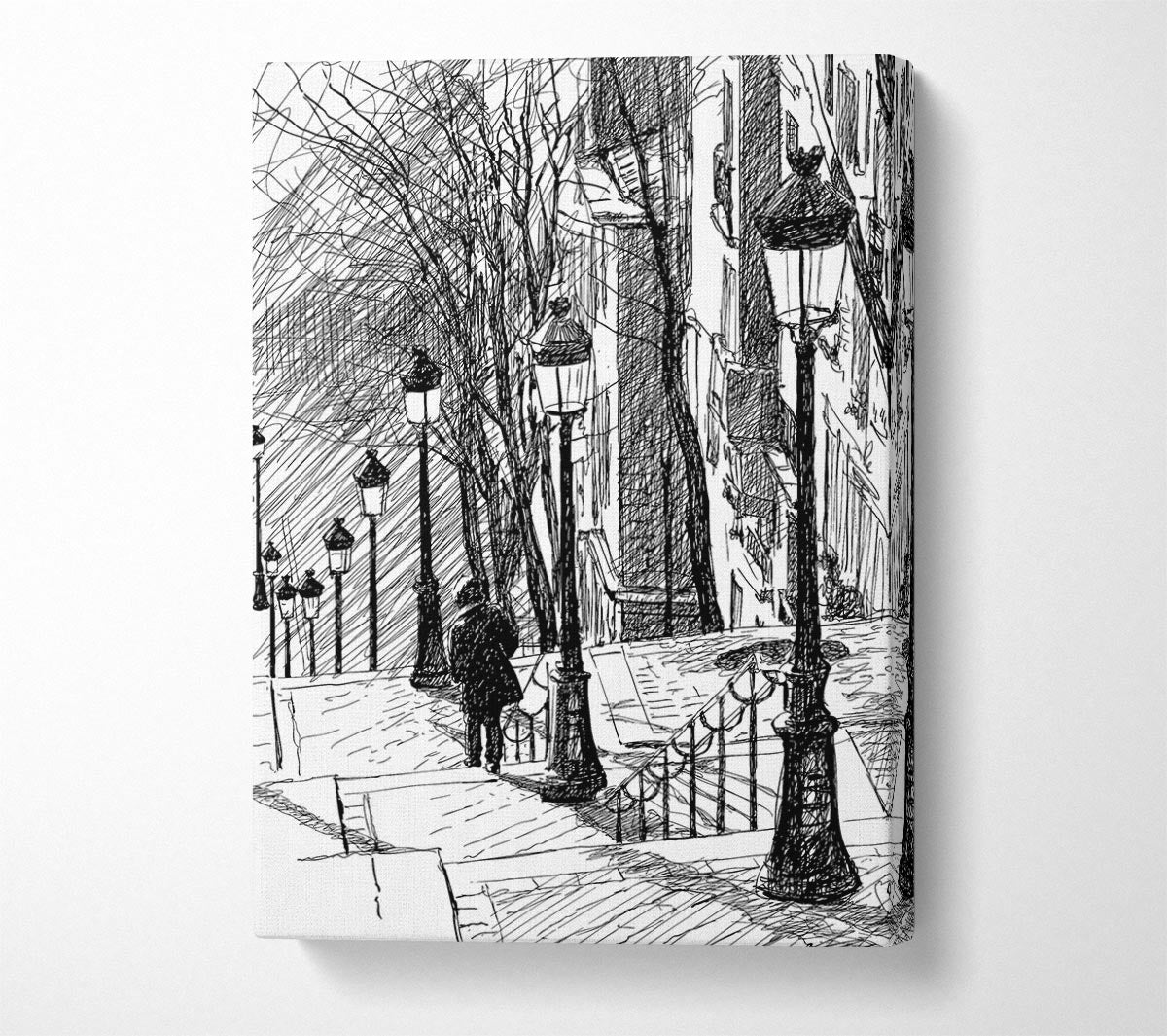 City Streets 1 Canvas Wall Art