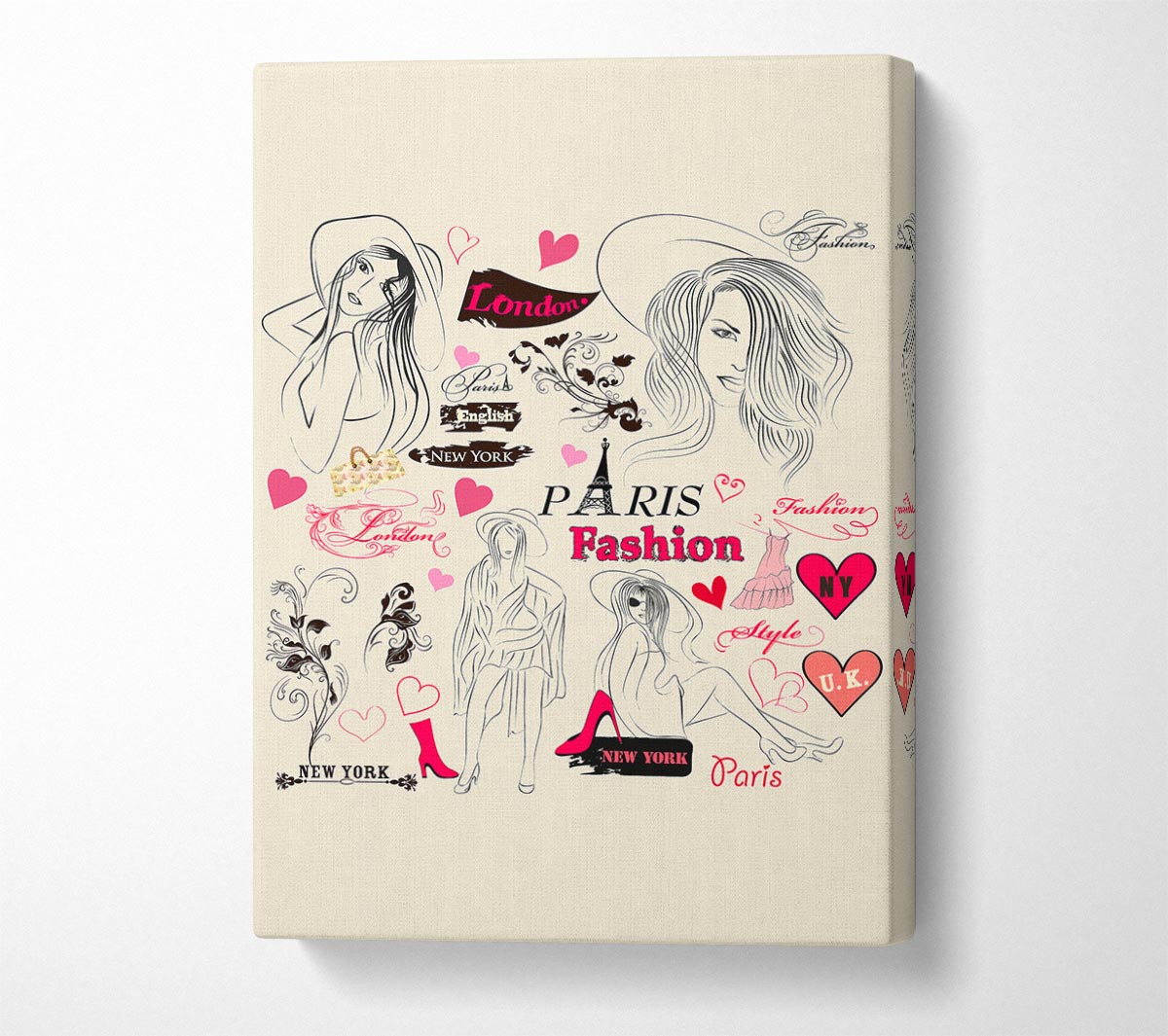 Eiffel Tower Chic 5 Canvas Wall Art