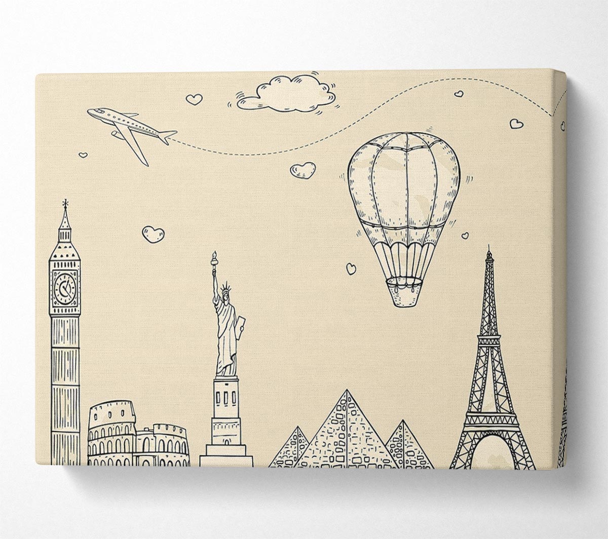 Famous Citys Of The Europe 3 Canvas Wall Art