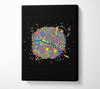 Map Of The City 4 Paris Canvas Wall Art