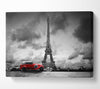 Eiffel Tower Red Classic Canvas Wall Art
