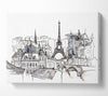 Eiffel Tower Over The City 7 Canvas Wall Art