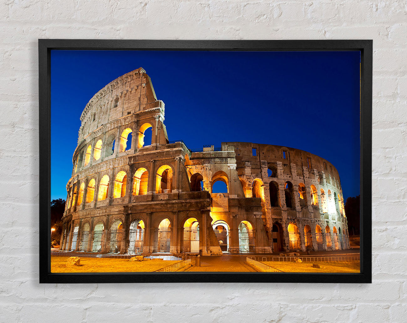 Colosseum Under The Twilight Framed Wall Art