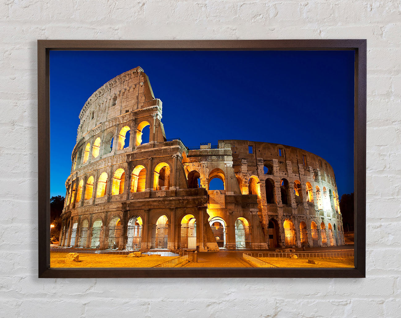 Colosseum Under The Twilight Framed Wall Art