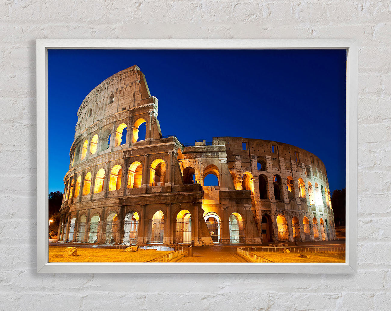 Colosseum Under The Twilight Framed Wall Art